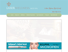 Tablet Screenshot of laserwellnessmedspa.com